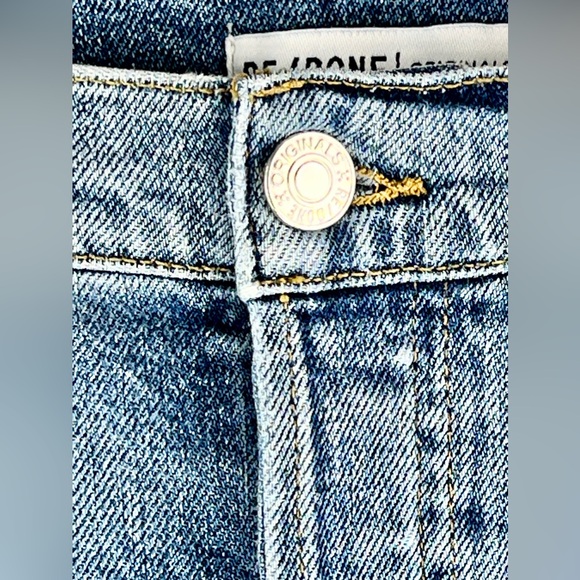 RE/DONE Light 22 High-Rise Ankle Crop Jeans - Picture 7 of 12
